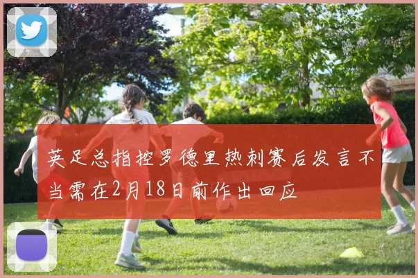 英足总指控罗德里热刺赛后发言不当需在2月18日前作出回应